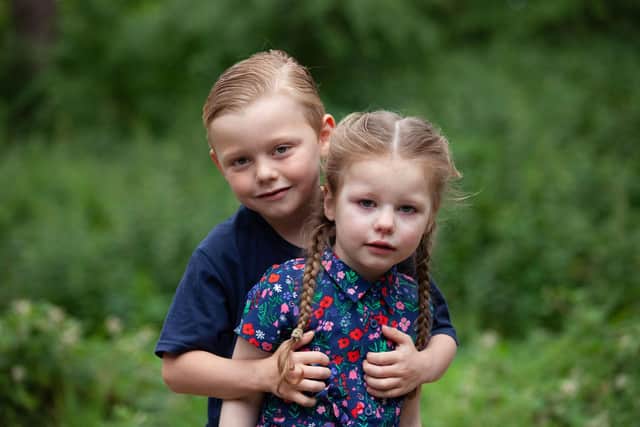 Dravet Syndrome: Sheffield youngster Penny Podmore, four, suffers 40 seizures in a day, due to rare condition, say her parents. Penny is pictured with brother Teddy.