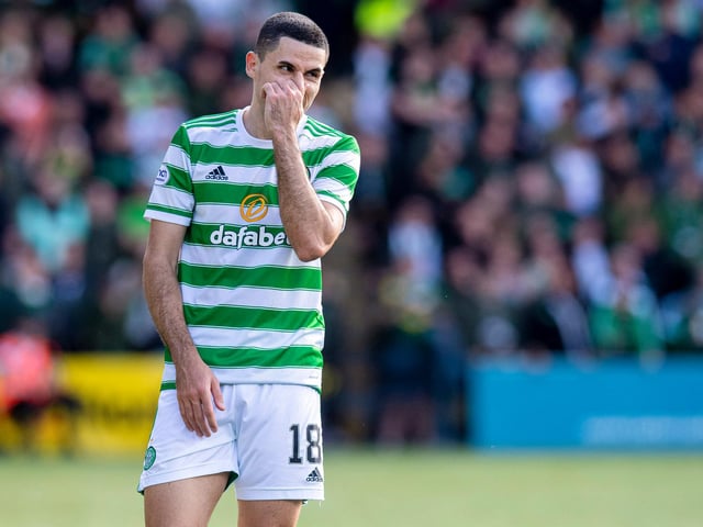 Dangerous in stages with some probing midfield play and looking to link with Kyogo. Can be a man down when the ball goes goal side and team attack Celtic with pace.