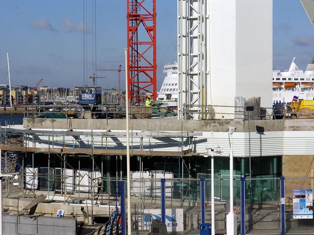 Portsmouth Spinnaker tower still under construction. Paul Jacobs (051023-6)