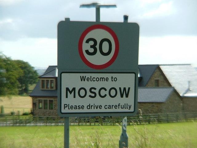 Responsible for many a double take over the decades, the name of this little East Ayrshire hamlet is thought to have been amended from its original "Moss-hall" in 1812 to mark Napoleon's retreat from Moscow. In a further nod to its infinitely larger Russian brother, the burn that runs through the settlement has been dubbed the Volga.