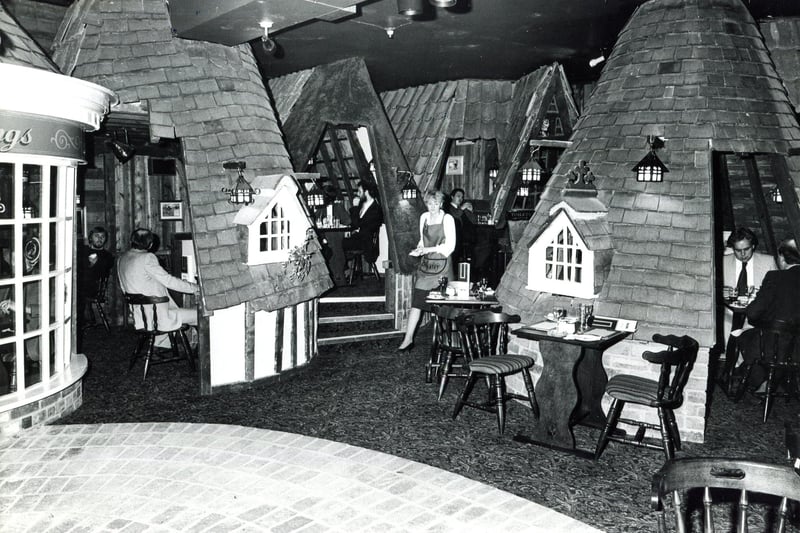 Inside the Sicey Hotel, Sheffield, in 1981
