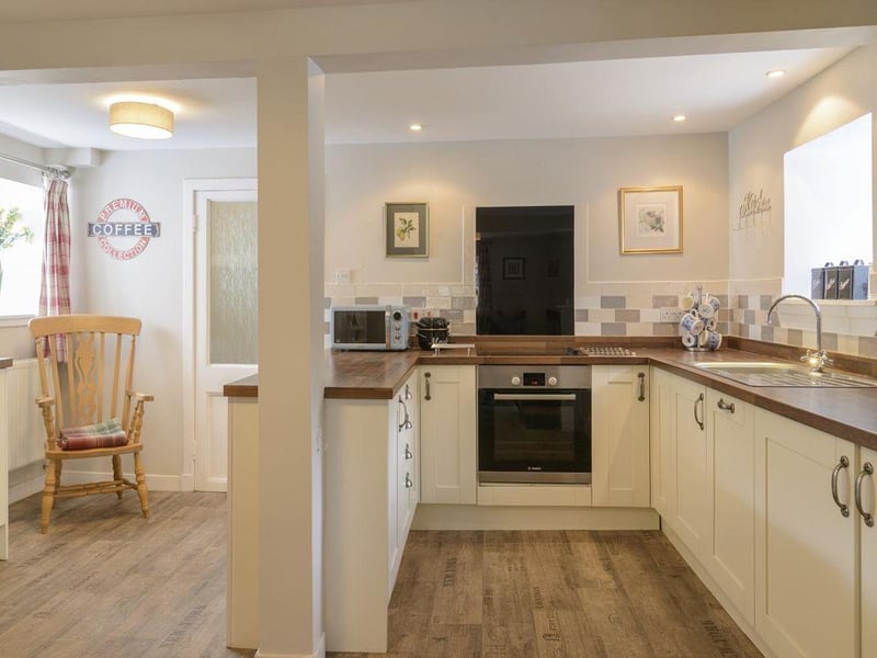 Holiday cottage kitchen.