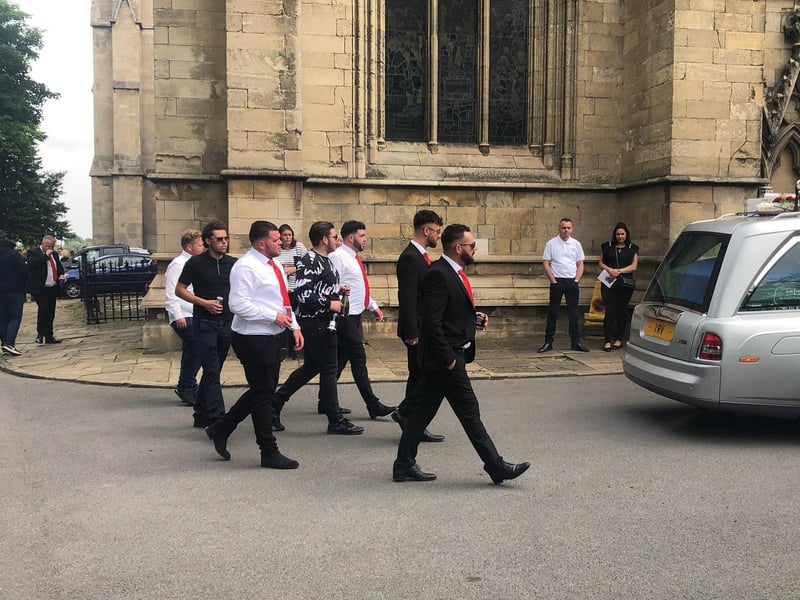 Dozens turned up to bid farewell