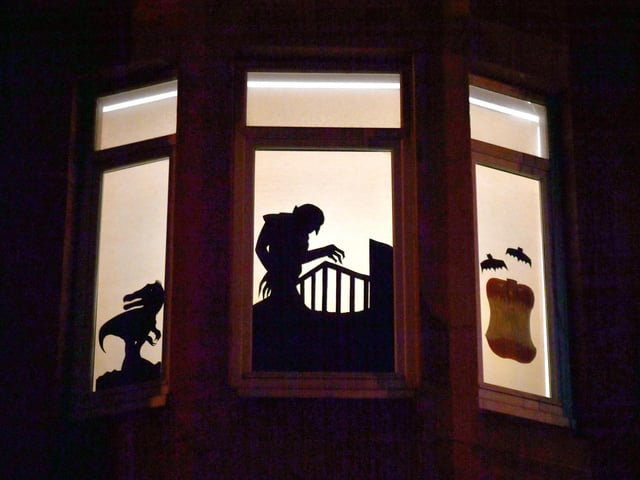 The streets of Battlefield, Glasgow, transformed into a magical outdoor gallery
