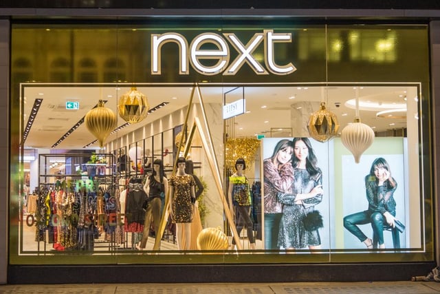 Clothing store Next specialises in clothing, footwear and home products. It boasts 500 stores in the UK and another 200 across Europe, Asia and the Middle East