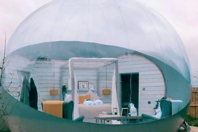 A transparent and futuristic dome for two, you'll feel as though you've been blissfully transported to another planet with a stay in Foxborough Bubble Den, beautifully nestled amongst picture-perfect County Antrim countryside.  From £165 per night.