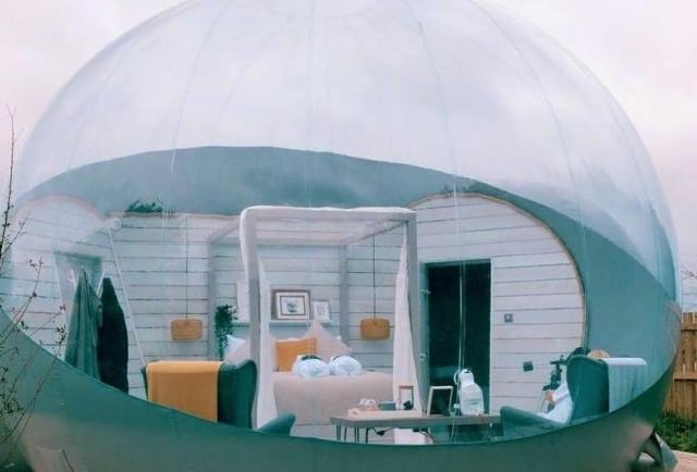 A transparent and futuristic dome for two, you'll feel as though you've been blissfully transported to another planet with a stay in Foxborough Bubble Den, beautifully nestled amongst picture-perfect County Antrim countryside. From £165 per night.