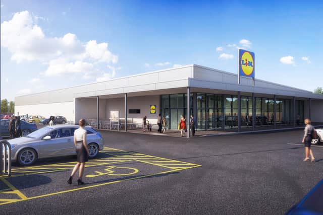 Lidl GB has confirmed that its new supermarket on Lane End in Chapeltown, will open for the first time this week. Picture shows an artists impression of the store