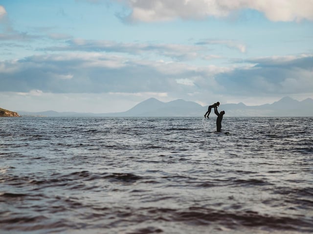 Some seaside fun at Applecross Bay taken by Dorota Markowska.
