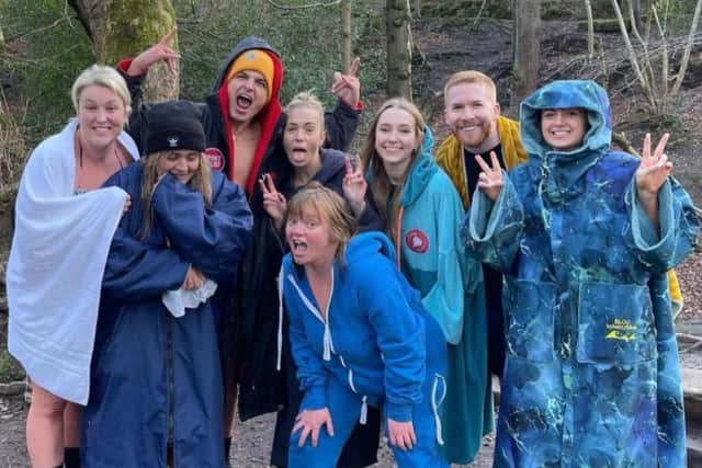 Stars of the Strictly Come Dancing Live! tour join the Reverend Kate Bottley for a dip in the River Rivelin in Sheffield (pic: Kate Bottley/Instagram)