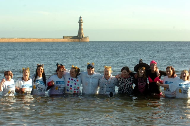 Staff from various Greggs shops took part in a dip at Roker beach in aid of Children in Need. Were you pictured in 2011?