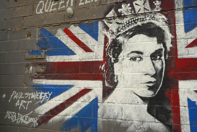 This mural dedicated to Queen Elizabeth II has been painted at Steelyard in Sheffield's Keham Island by artist Paul Staveley. Picture Scott Merrylees