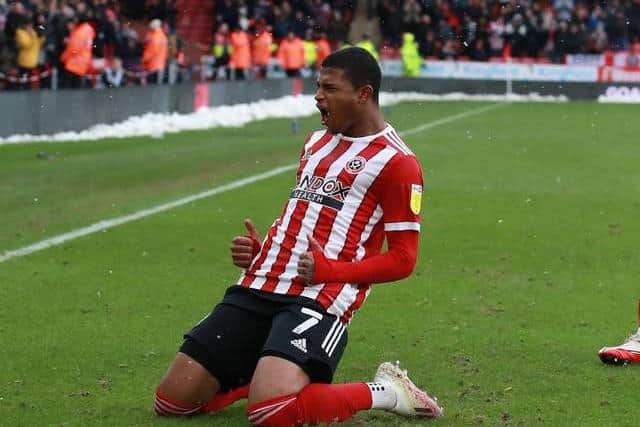 Sheffield United striker Rhian Brewster has been informed that the common assault charge against him has been dropped (Photo: Simon Bellis / Sportimage)