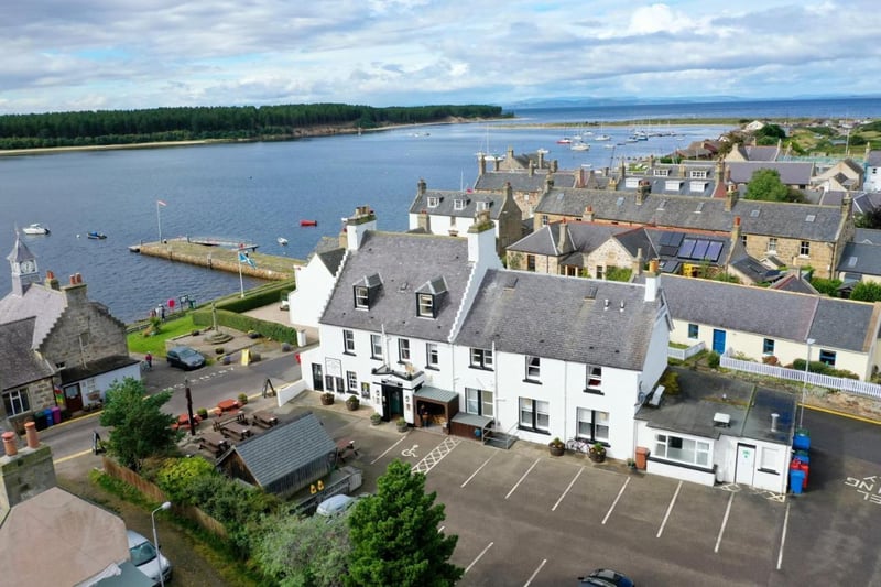 Occupying a prime location on the seafront in Findhorn, near Elgin in the north of Scotland, the Crown and Anchor Inn has a beautiful beer garden with sea views and only costs £140 for a weekend in a standard double room.