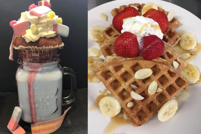 Loaded waffles with ice cream and freakshakes are just some of the things on the menu.