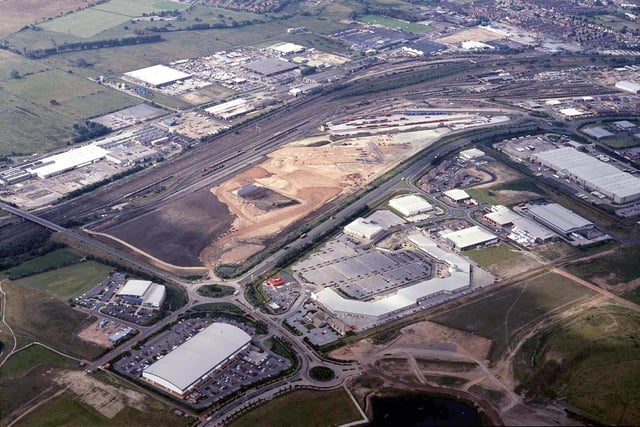 Aerial photograph for Traxpark, Doncaster in 2001