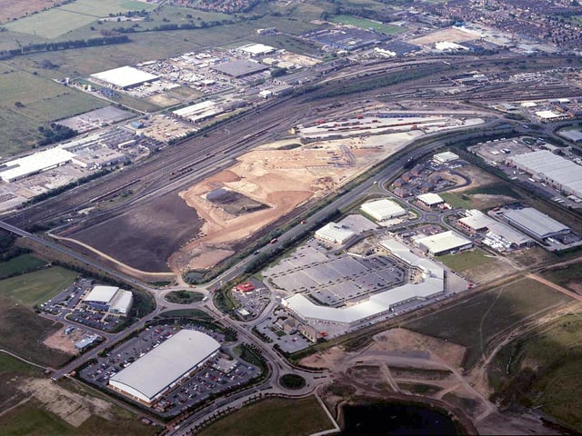 Aerial photograph for Traxpark, Doncaster in 2001
