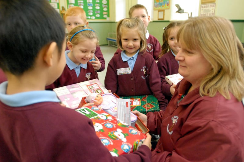 Christmas presents at St Bede's but who can tell us more?