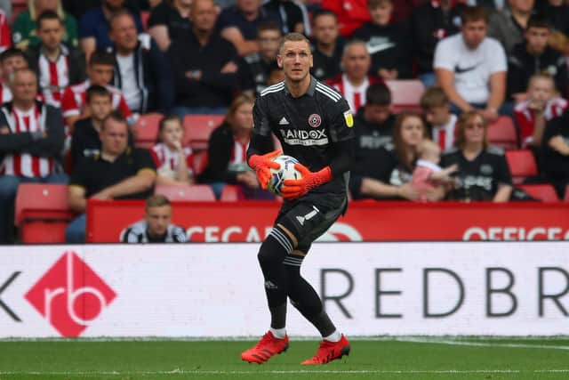 AS Roma and Sweden goalkeeper Robin Olsen is on loan at Sheffield United but has been linked with Aston Villa: Simon Bellis / Sportimage