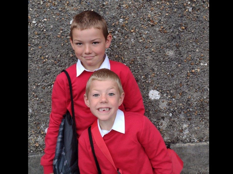 Parents from across the Portsmouth area shared photos as their children returned to school after the summer holiday on Thursday, September 2, 2021. Pictured is Joby, now in Year 6, and Wyatt, now in Year 1.