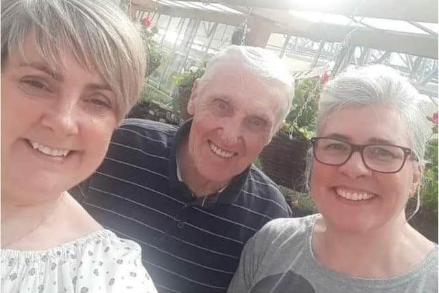Leonard Gibson, 78, was the first person in Sheffield to die from the virus. He's pictured with his heartbroken daughters who warned residents to take the disease more seriously when it emerged back in March 2020.