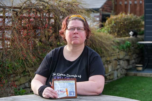 Claire Liversidge from Handsworth who has encountered problems renewing her travel passes