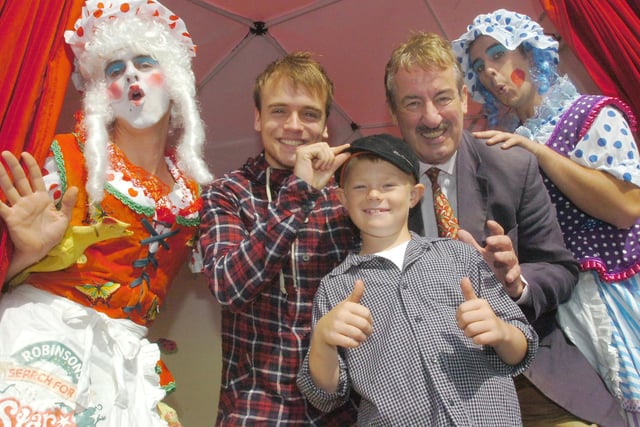 John Challis, known to millions as Boycie in Only Fools and Horses, is pictured in 2009 as he helped to launch the search for a panto star in Sunderland. Remember this?
