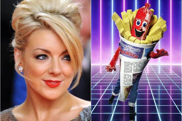 Fans of The Masked Singer think Sheridan Smith is Sausage. (Photo: ITV).