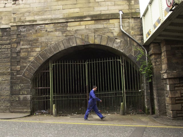 The vast ad labyrinthine Waverley vaults were built during the redevelopment of Waverley Station by the North British Railway Company in the mid-1890s. Previously used for storage by nearby traders at Market Street, the vaults, which effectively support a large section of Waverley Station, now lie mostly empty and unused.
