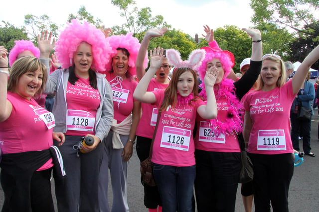 2012 Chesterfield Race For Life. The Chesterfield College Team.