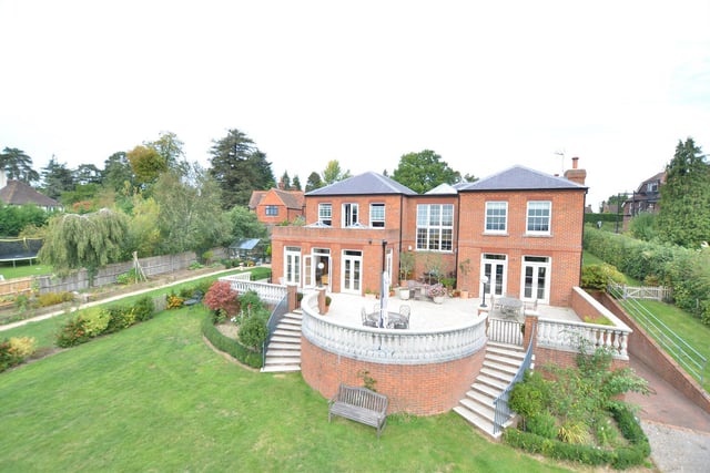 This recently constructed detached country and equestrian home is set in 43 acres and enjoyed elevated views over the countryside. It’s expansive gardens are located to the rear and feature a natural swimming pond, summer house and large entertaining terrace. Price: POA.