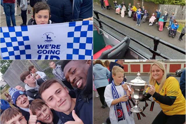 Hartlepool United fans have been sharing their pictures with the Mail from Friday's promotion parade.