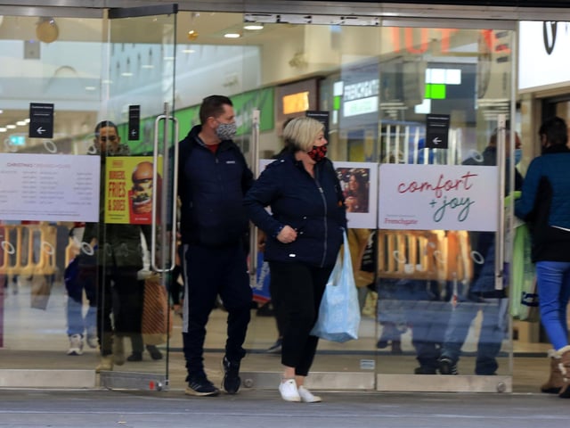 Doncaster enters tier 3 restrictions as the 2nd lockdown ends with shops reopening. The Frenchgate Centre. Picture: Chris Etchells