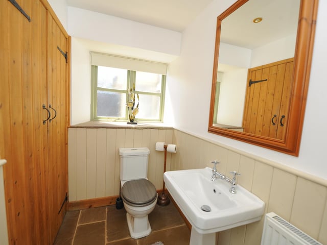 The shower room is on the ground floor.