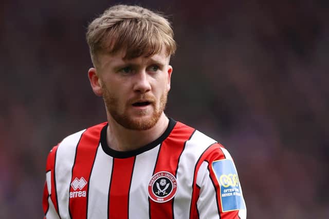 Tommy Doyle is unable to play for Sheffield United at Wembley: Naomi Baker/Getty Images