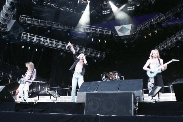 Def Leppard in concert at Don Valley Stadium, Sheffield on June 6, 1993