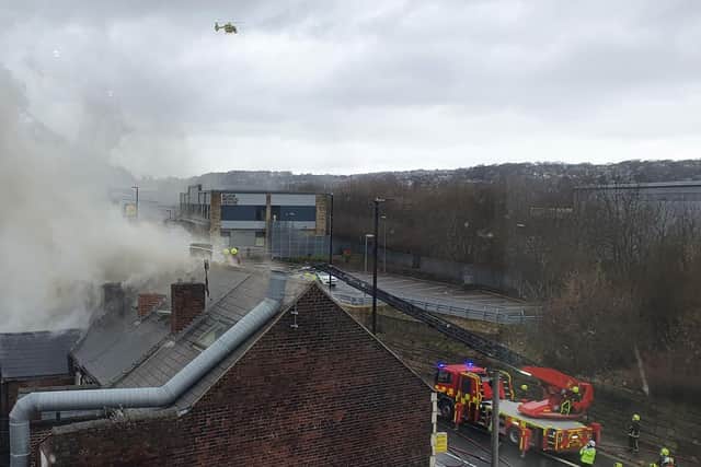 Emergency services were alerted to blaze in Heeley, Sheffield, this morning (Photo: Jamie Rogers)