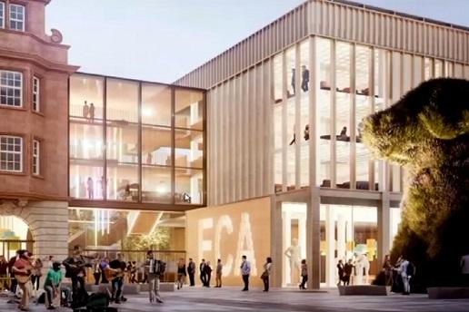 This £40million redevelopment of Edinburgh College of Art's Lauriston Campus is currently on hold but the proposal is to add a new building connected to the A-listed former fire station currently used by the college. This building would also be redeveloped, along with the nearby Hunter Building.