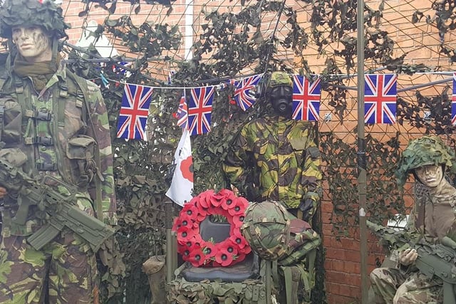 Keith's display is also helping to teach the next generation about the sacrifices made in wars and conflicts. He said: "Children who walk by often ask their parents questions about the wars and what the display means."