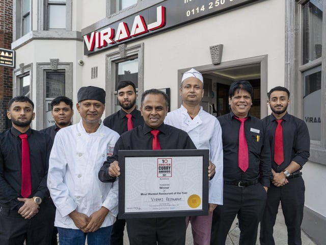 Viraaj, an Indian Restaurant on Chesterfield Road, Woodseats, is very popular among the people of Sheffield. Last year, the restaurant won the English Curry Award for Most Wanted Restaurant of the Year in Yorkshire and Humberside.