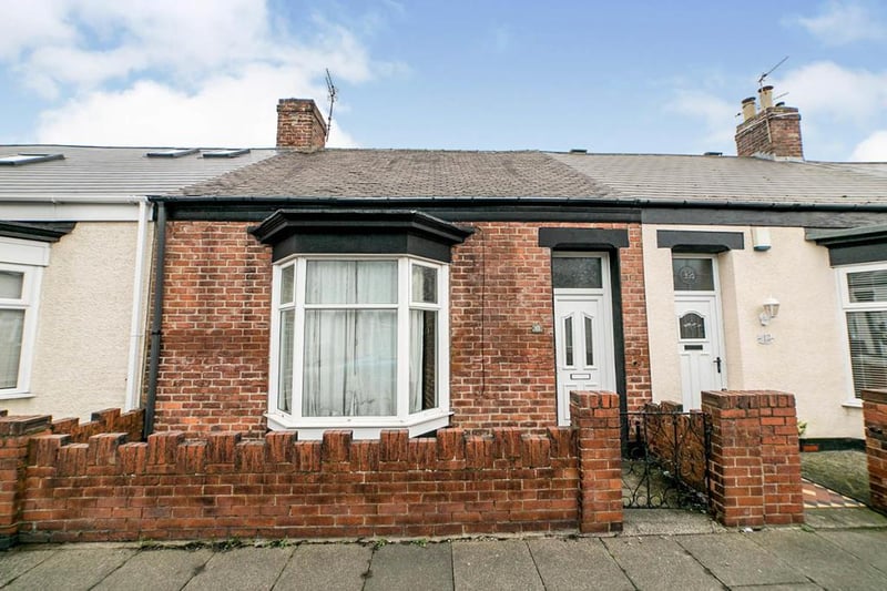 This two bedroom terraced home is on the market for £100,000.