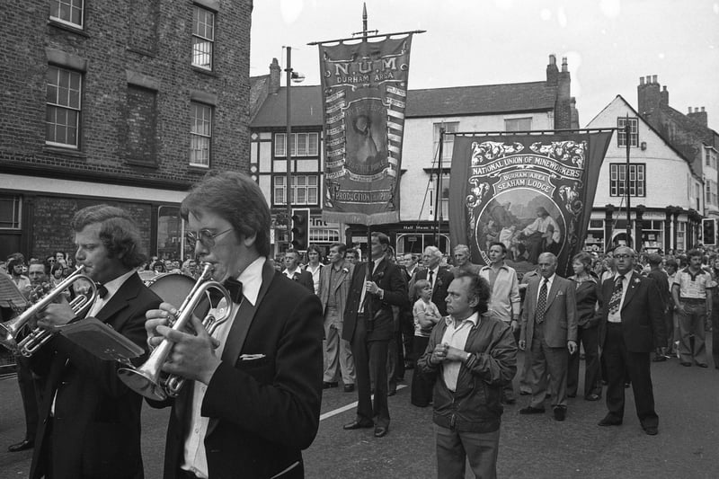 The Seaham Lodge banner at the 1976 Durham Miners Gala. Were you there?