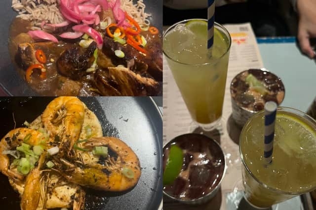 Some of the dishes and cocktails on the new Christmas menu at Turtle Bay Sheffield