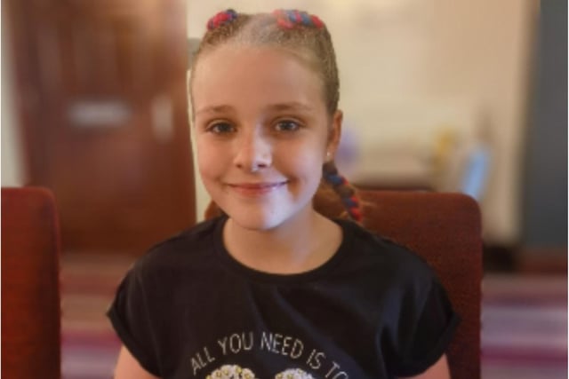 Lacey Bennett, aged 11, who died alongside her mum, brother and best friend