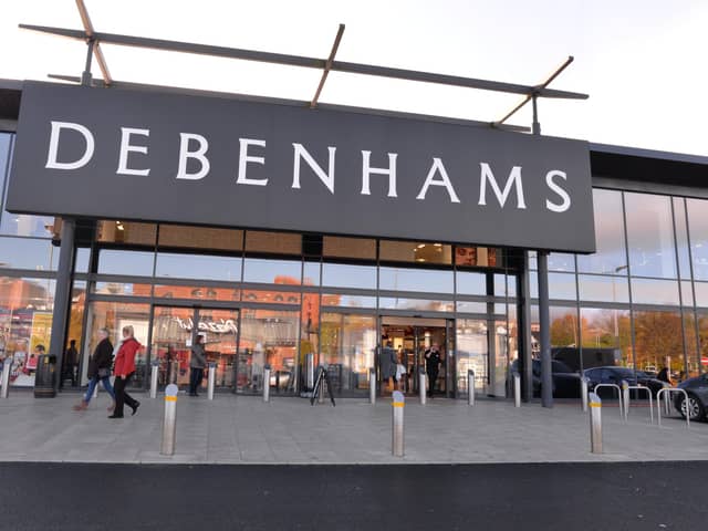 50 Debenhams stores in England will reopen on 15 June