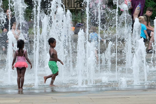 The Peace Gardens was nominated as a great place, with water features for children to play in