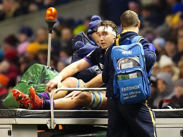 A key player for Scotland but was forced off with injury just before the hour mark with what looked like a groin/hamstring issue. - 6