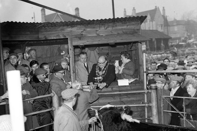 The prize-giving was a highlight of the cattle market for many