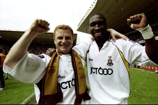 Wayne Jacobs and Darren Moore are close friends going back to their days together at Bradford City.
