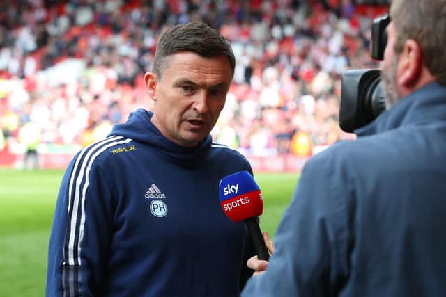 Paul Heckingbottom has guided Sheffield united into the play-offs: Simon Bellis / Sportimage